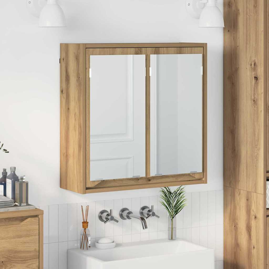 Badrumsspegelskåp Artisan Ek 60 x 20 x 60 cm Konstruerat trä