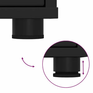 Förvaringsskåp Svart 60 x 48 x 57 cm Konstruerat trä