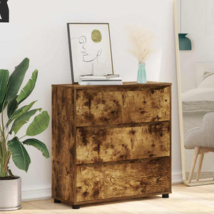 Förvaringsskåp Rökt ek 80 x 31 x 81 cm Konstruerat trä