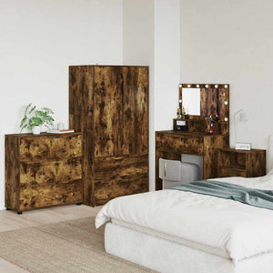 Förvaringsskåp Rökt ek 80 x 31 x 81 cm Konstruerat trä