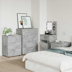 Förvaringsskåp Betonggrå 60 x 48 x 81 cm Konstruerat trä