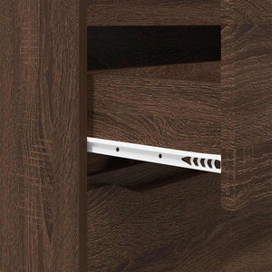 Förvaringsskåp Brun Ek 60 x 48 x 81 cm Konstruerat trä