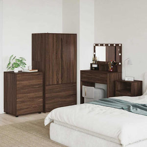 Förvaringsskåp Brun Ek 60 x 48 x 81 cm Konstruerat trä