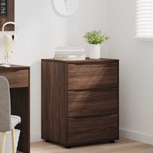 Förvaringsskåp Brun Ek 60 x 48 x 81 cm Konstruerat trä