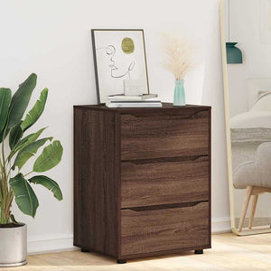 Förvaringsskåp Brun Ek 60 x 48 x 81 cm Konstruerat trä