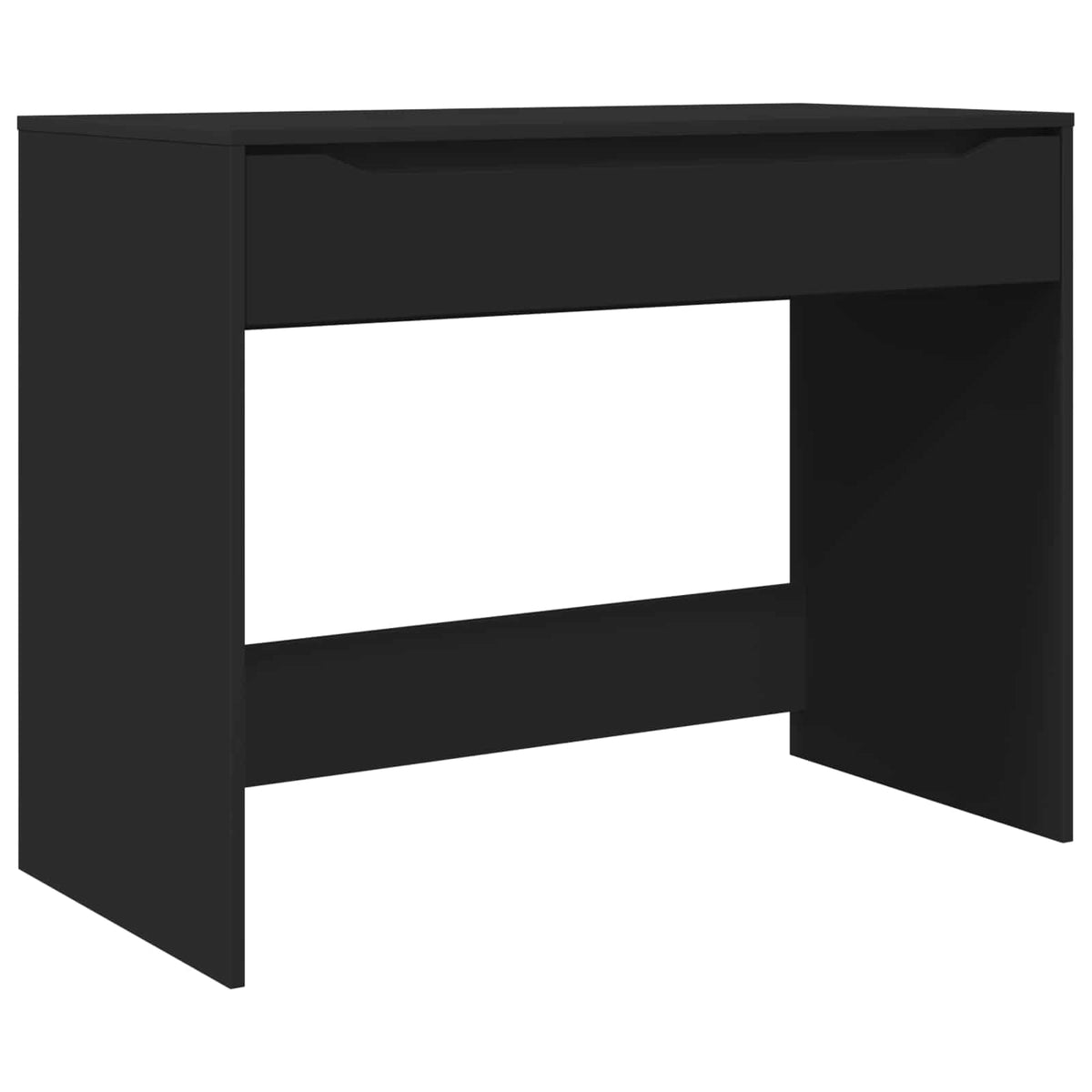 Skrivbord med låda Svart 100 x 50 x 78 cm Konstruerat trä
