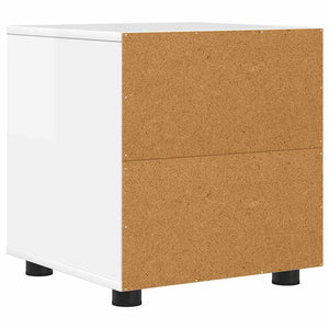 Badrumsskåp Högblanka vita 40,5 x 40 x 44 cm Konstruerat trä