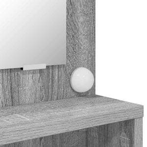 Sängrum Smyckesbord med låda Grå Sonoma 80 x 39,6 x 135 cm