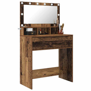 Sängrum Smyckesbord med låda Gammalt trä 80 x 39,6 x 135 cm