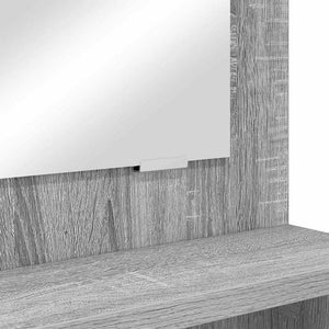 Sängrum Smyckesbord med låda Grå Sonoma 80 x 39,6 x 135 cm