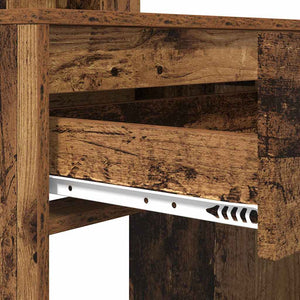 Sängrum Smyckesbord med låda Gammalt trä 80 x 39,6 x 135 cm