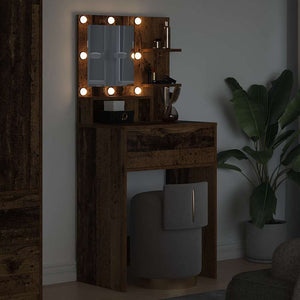 Sängrum Smyckesbord med låda Gammalt trä 80 x 39,6 x 135 cm