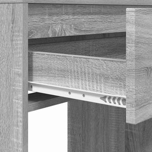 Sängrum Smyckesbord med låda Grå Sonoma 80 x 39,6 x 135 cm