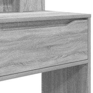 Sängrum Smyckesbord med låda Grå Sonoma 80 x 39,6 x 135 cm
