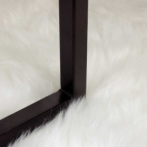 Fusk Skinnmatta Tafalla Vit 240 x 240 cm Polyester