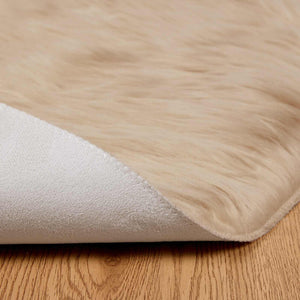 Fusk Skinnmatta Tafalla Beige Ø 80 cm Polyester