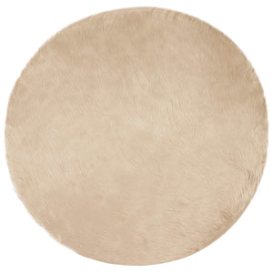 Fusk Skinnmatta Tafalla Beige Ø 80 cm Polyester