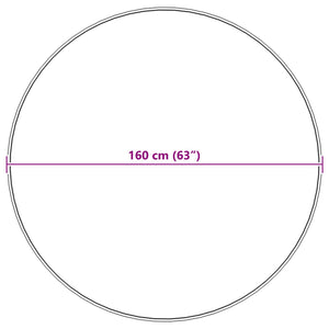 Fusk Skinnmatta Tafalla Antracit Ø 160 cm Polyester