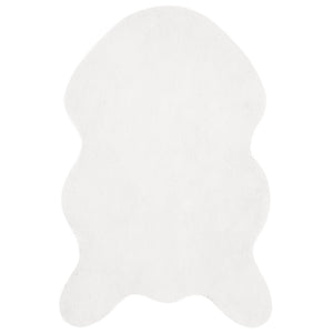 Fusk-kaninpälsmatta Olite Vit 50 x 80 cm Polyester