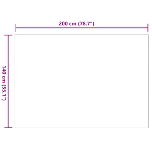 Fusk-kaninpälsmatta Olite Rosa 140 x 200 cm Polyester