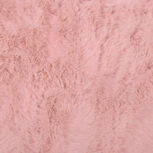 Fusk-kaninpälsmatta Olite Rosa Ø 100 cm Polyester