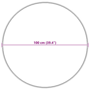 Fusk-kaninpälsmatta Olite Rosa Ø 100 cm Polyester