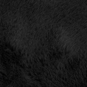 Fusk-kaninpälsmatta Olite Svart Ø 80 cm Polyester
