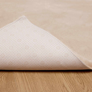 Fusk-kaninpälsmatta Olite Taupe 160 x 160 cm Polyester