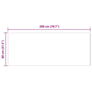 Fusk-kaninpälsmatta Olite Antracit 80 x 200 cm Polyester