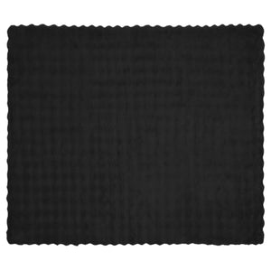 Faux Kaninpäls Filt 4 pcs Svart 130 x 150 cm Polyester
