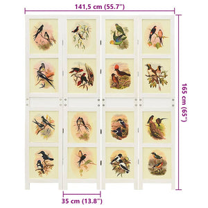 Romdivider Panel Vit 212 x 165 cm MDF