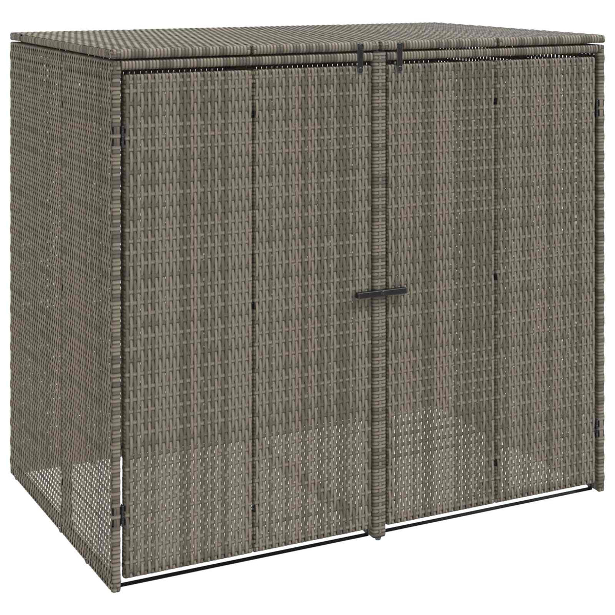 Avfallshink Box 2 st Grå 130 x 80 x 115 cm polyeten