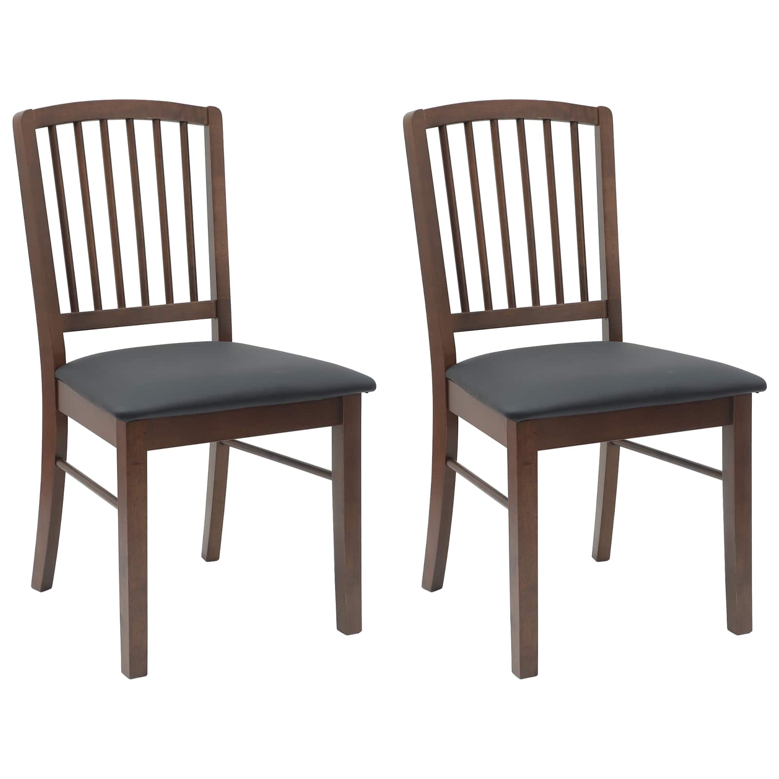 Matstolar 2 pcs Ljusbrun 50 x 52,5 x 91 cm Massiv Gummiträ