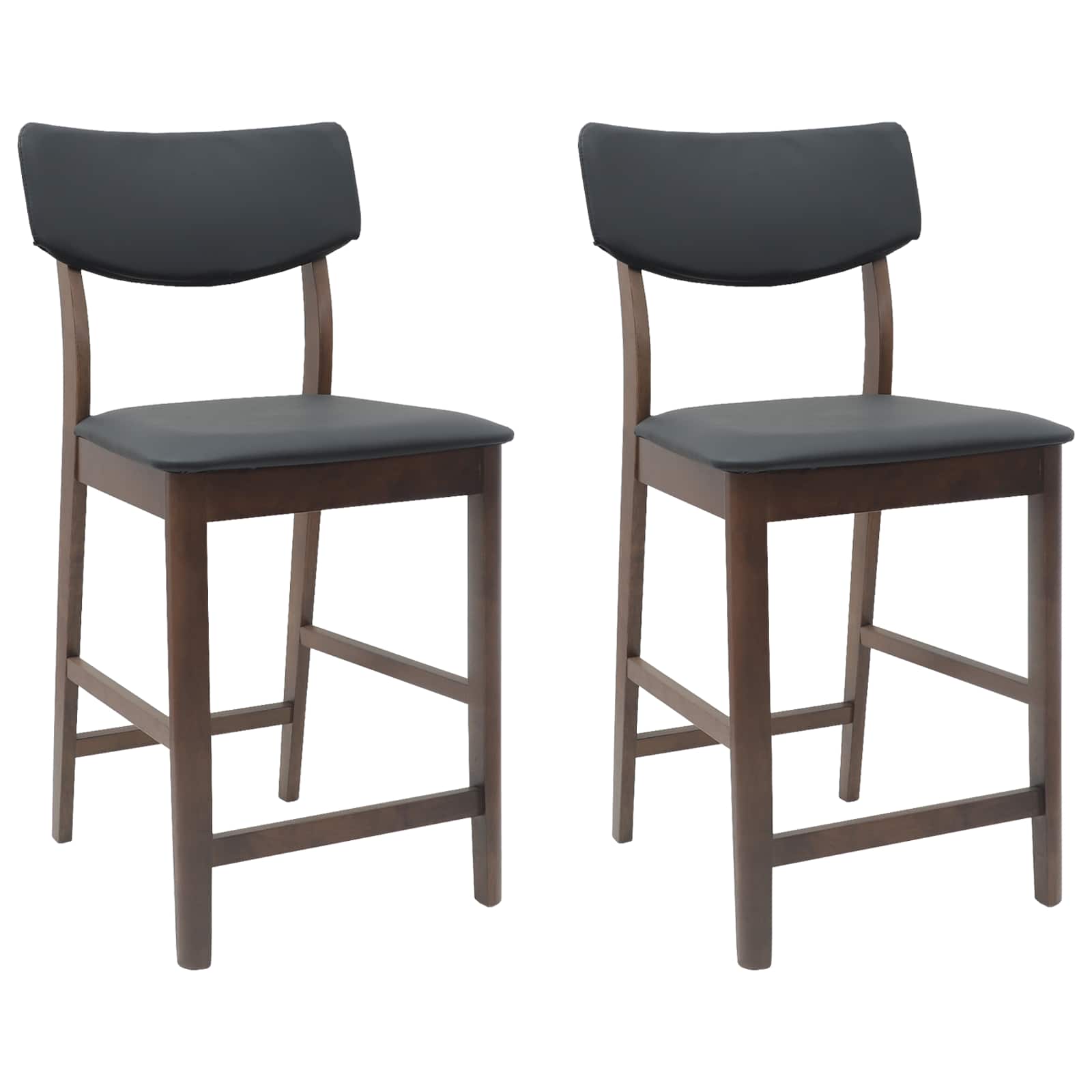 Matstolar 2 pcs Ljusbrun 48 x 49 x 95 cm Massiv Gummiträ