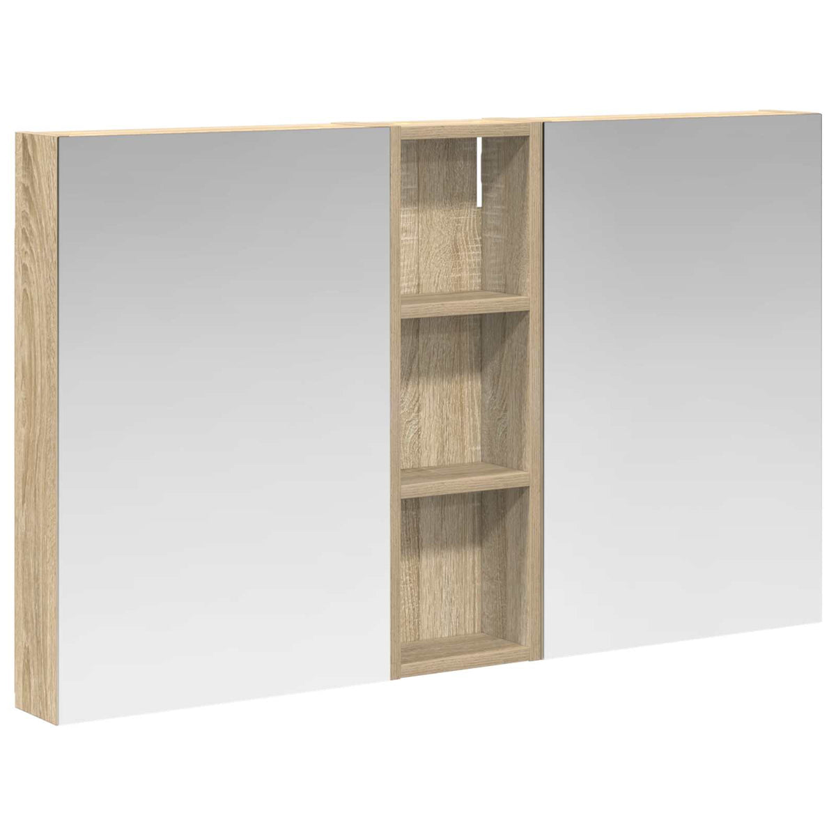 Badrumsskåpsset 3 st 100 x 10,5 x 60,5 cm Konstruerat trä