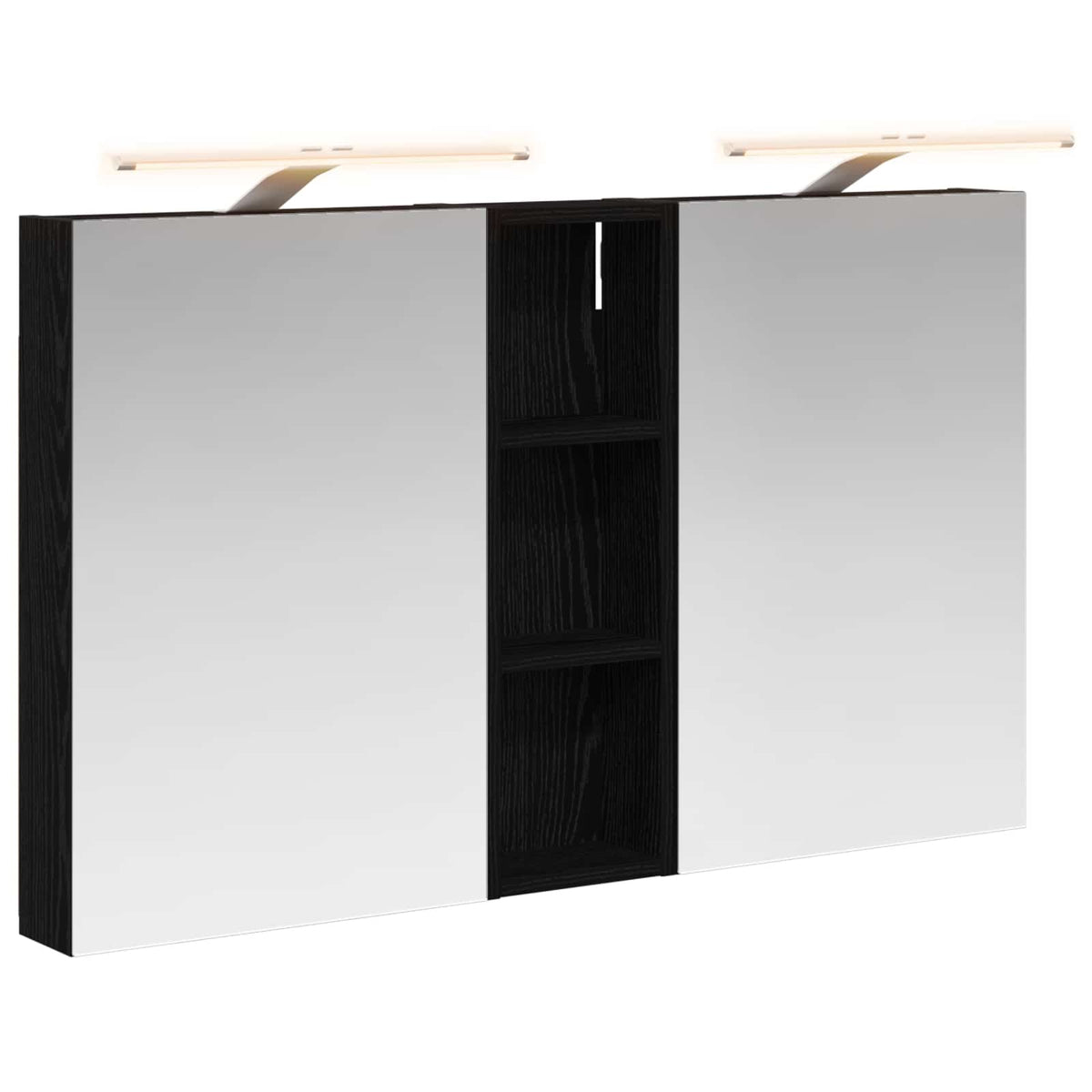 Badrumsskåpsset 3 st 100 x 10,5 x 60,5 cm Konstruerat trä