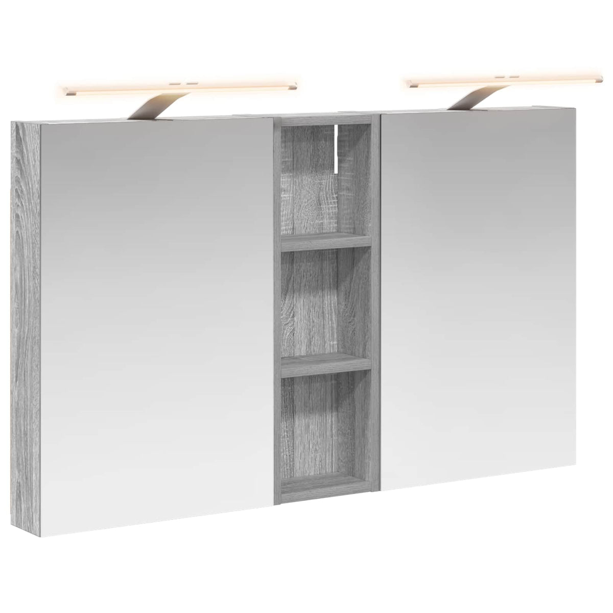 Badrumsskåpsset 3 st 100 x 10,5 x 60,5 cm Konstruerat trä