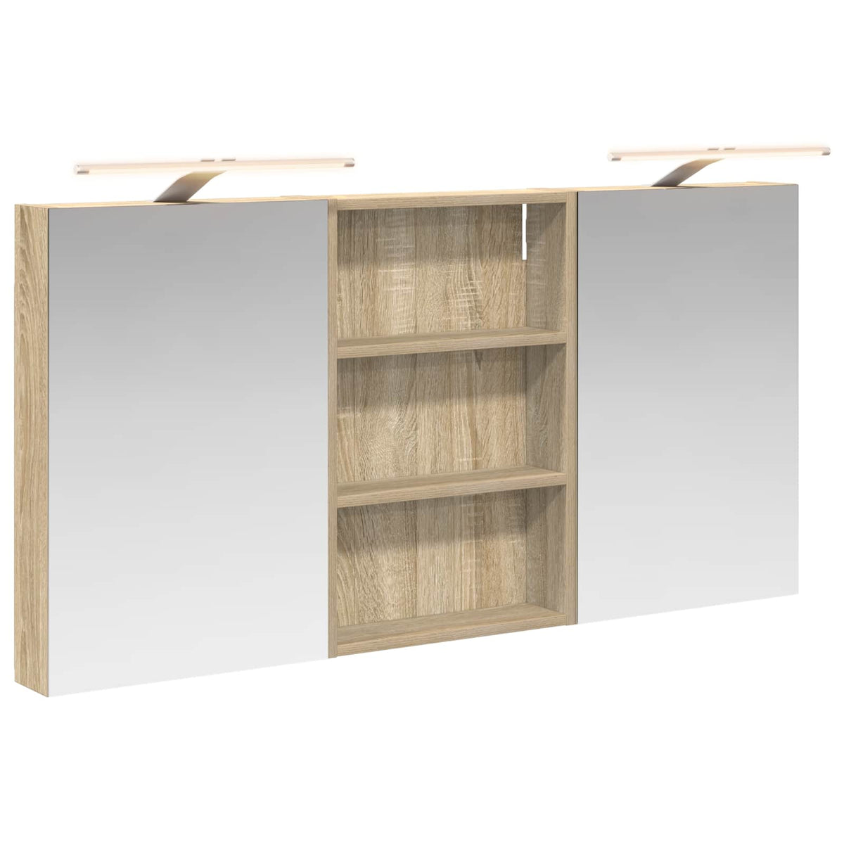 Badrumsskåpsset 3 st 120 x 10,5 x 60,5 cm Konstruerat trä