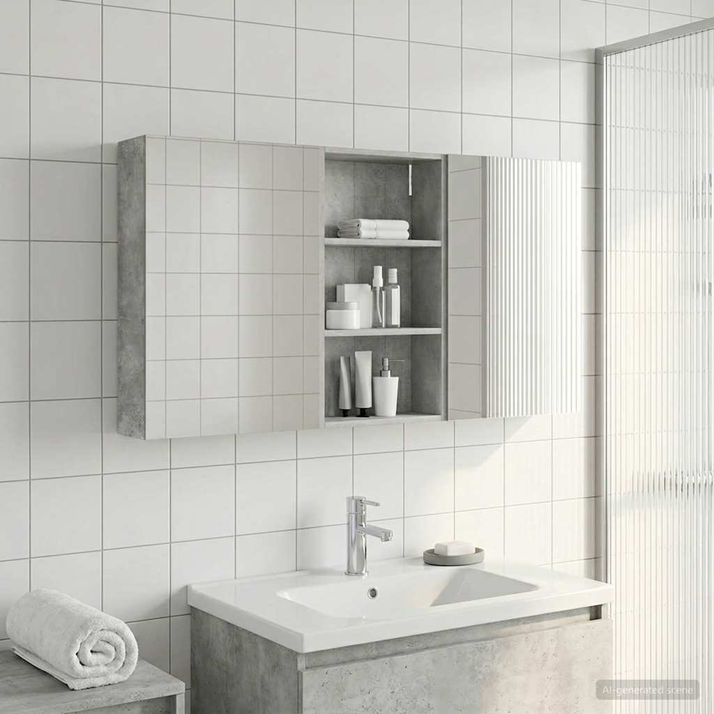 Badrumsskåpsset 3 st 140 x 14,5 x 70 cm Konstruerat trä