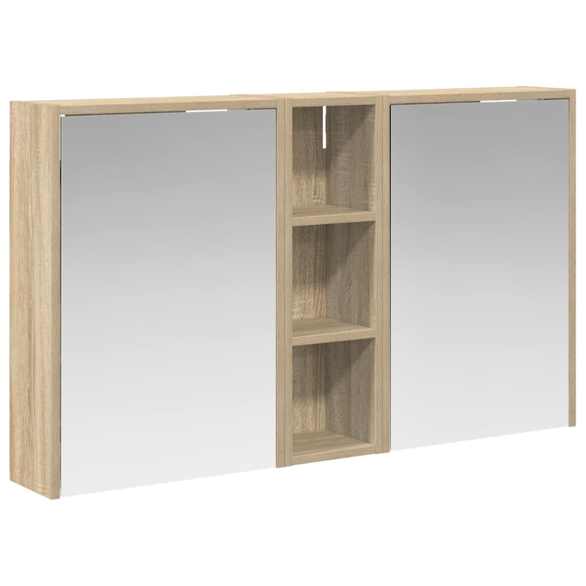 Badrumsskåpsset 3 st 106 x 16 x 62,5 cm Konstruerat trä