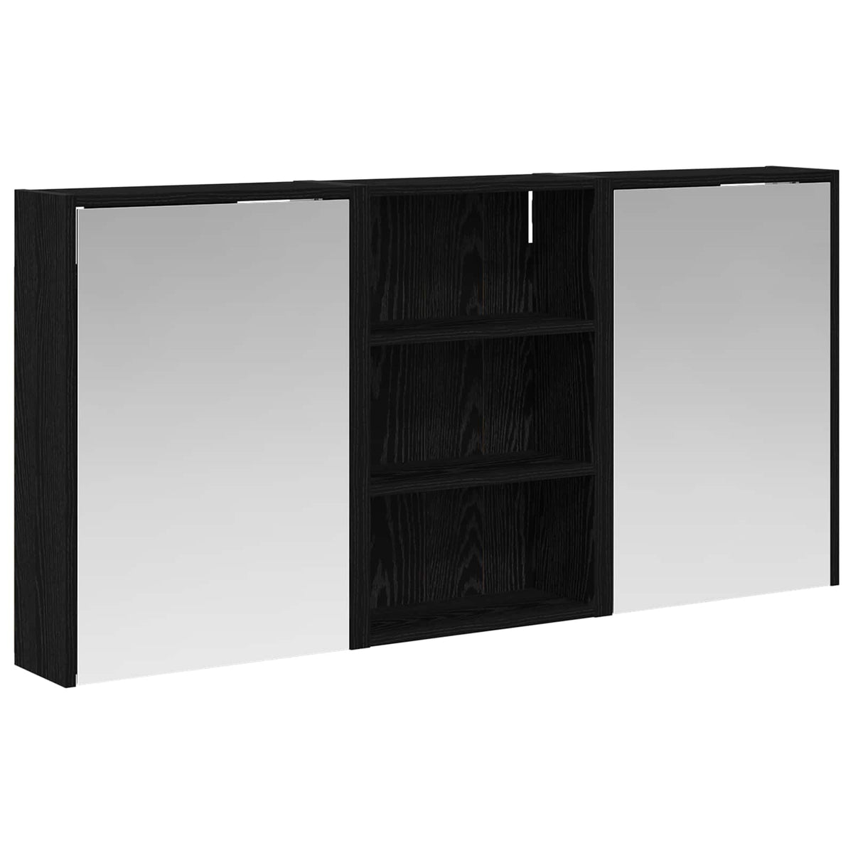 Badrumsskåpsset 3 st 126 x 16 x 62.5 cm Konstruerat trä