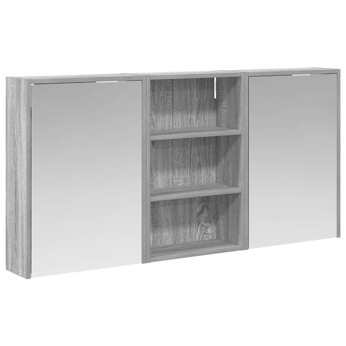 Badrumsskåpsset 3 st 126 x 16 x 62.5 cm Konstruerat trä