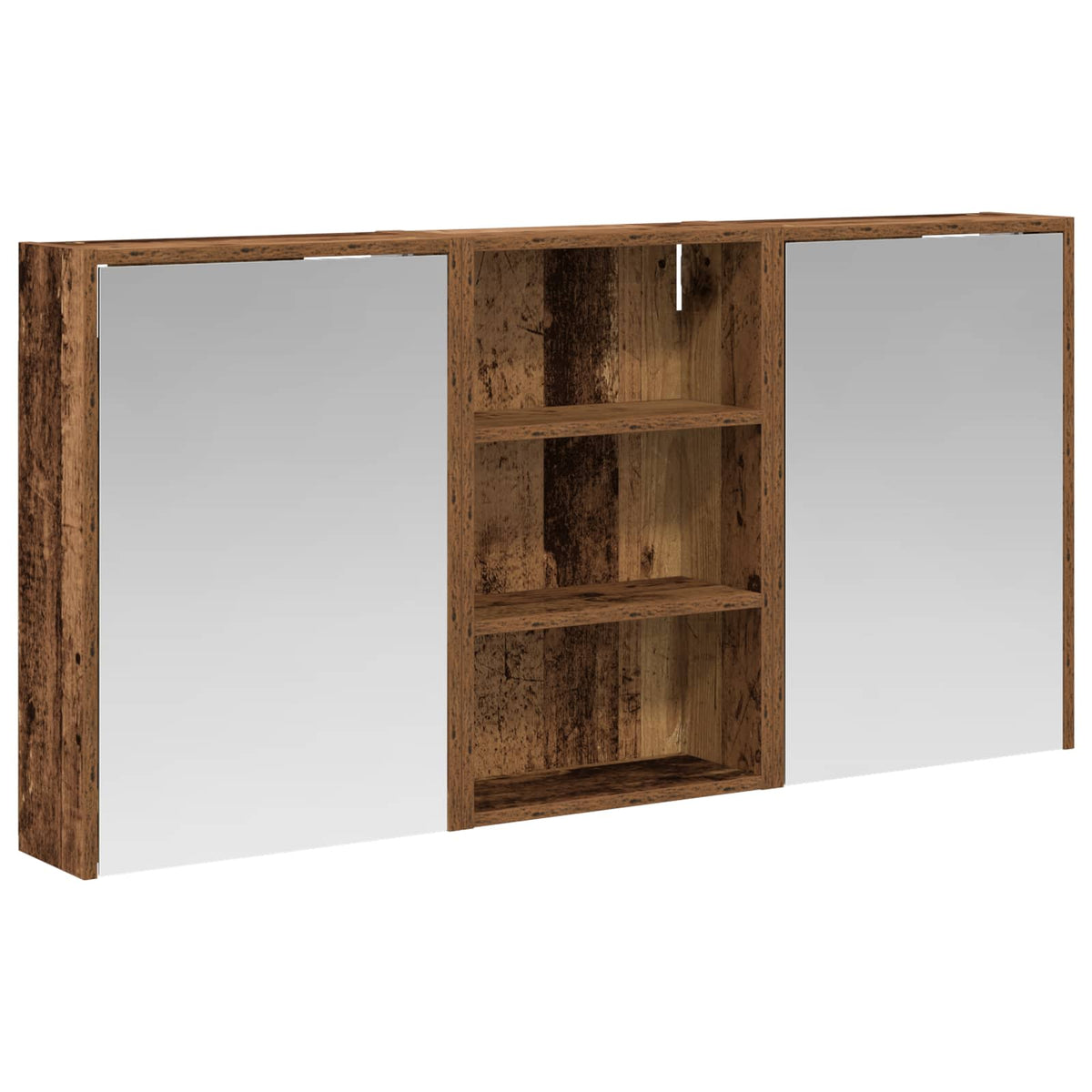 Badrumsskåpsset 3 st 126 x 16 x 62.5 cm Konstruerat trä