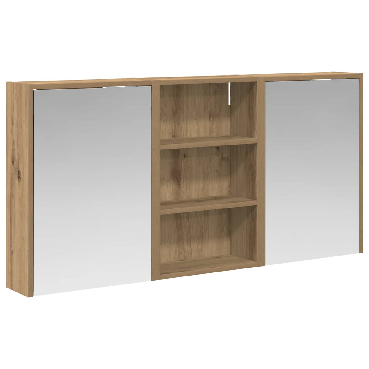 Badrumsskåpsset 3 st 126 x 16 x 62.5 cm Konstruerat trä
