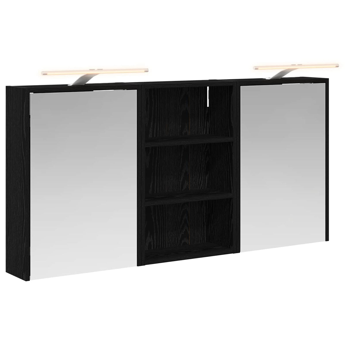 Badrumsskåpsset 3 st 126 x 16 x 62.5 cm Konstruerat trä