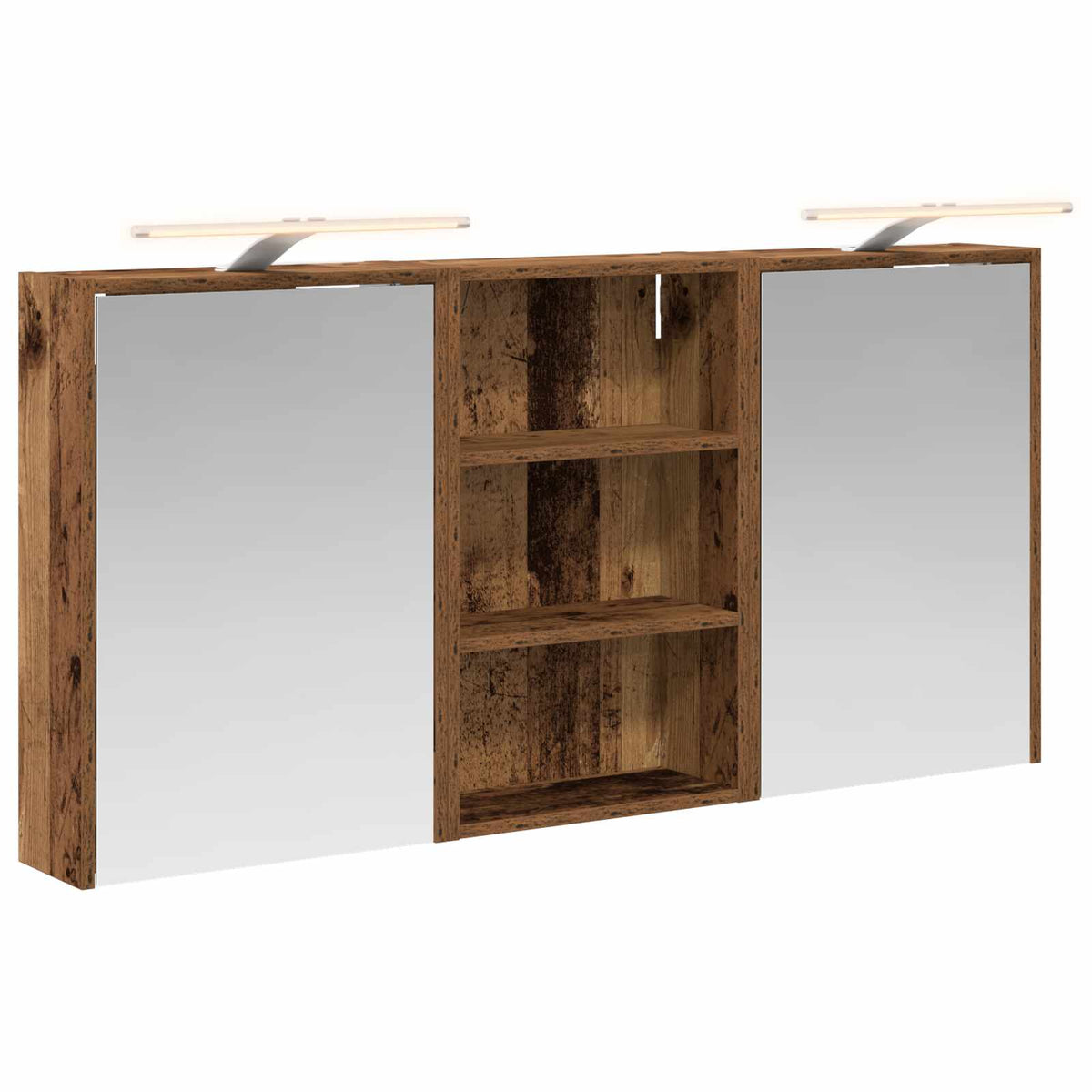 Badrumsskåpsset 3 st 126 x 16 x 62.5 cm Konstruerat trä