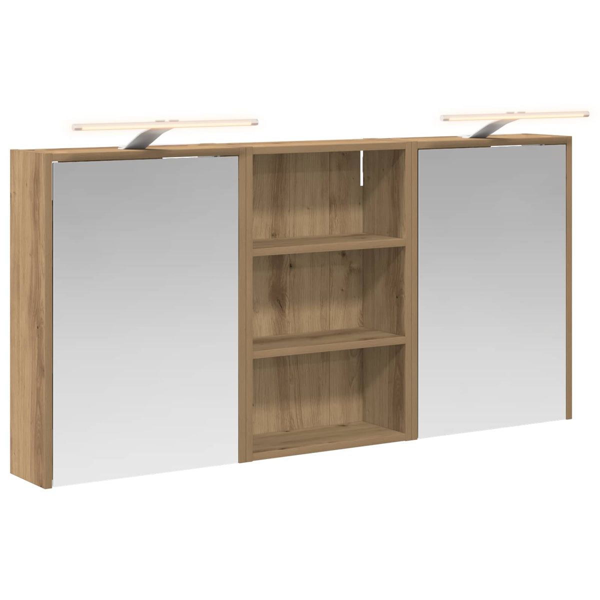 Badrumsskåpsset 3 st 126 x 16 x 62.5 cm Konstruerat trä