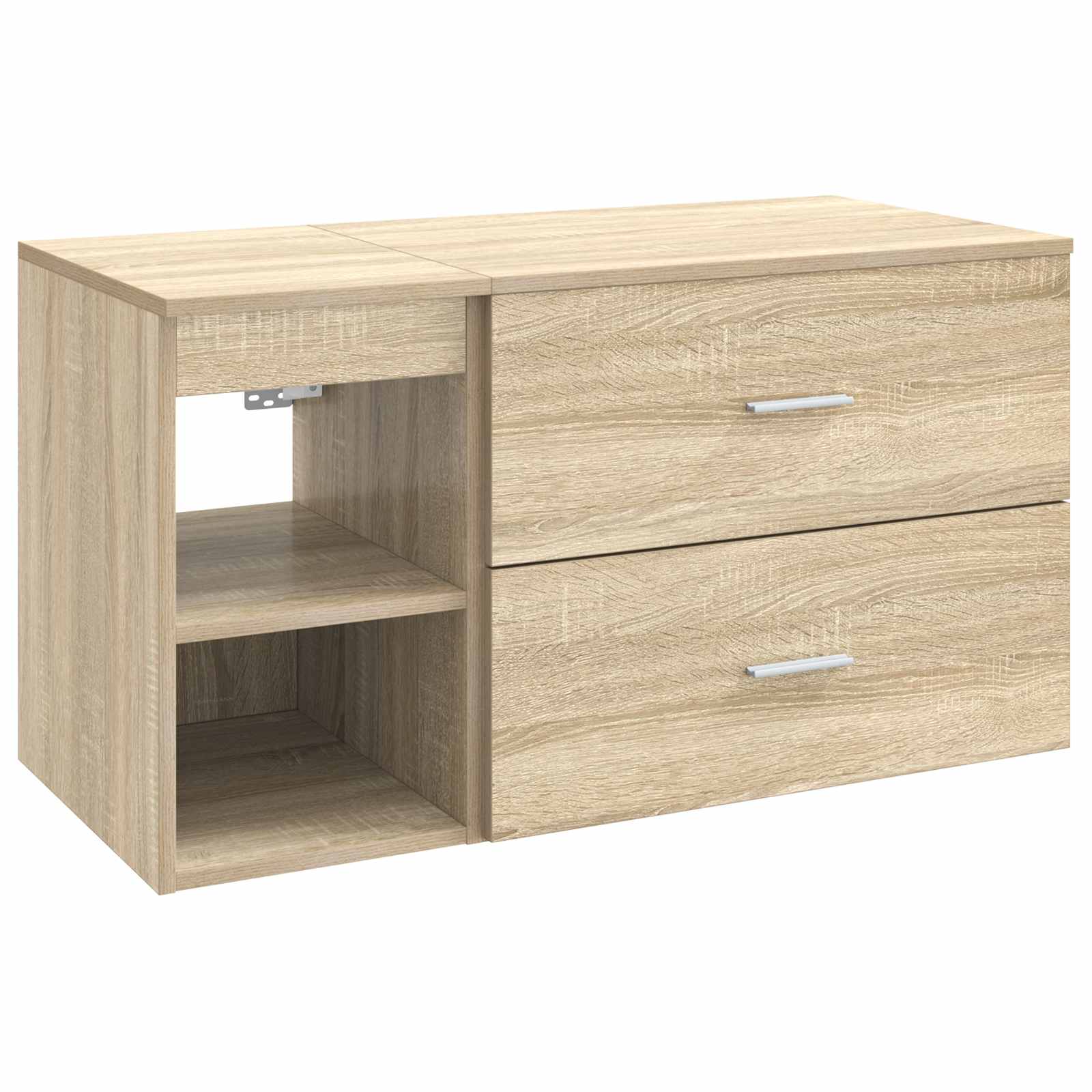 Badrumsmöbelset 2 pcs Sonoma-ek Konstruerat trä