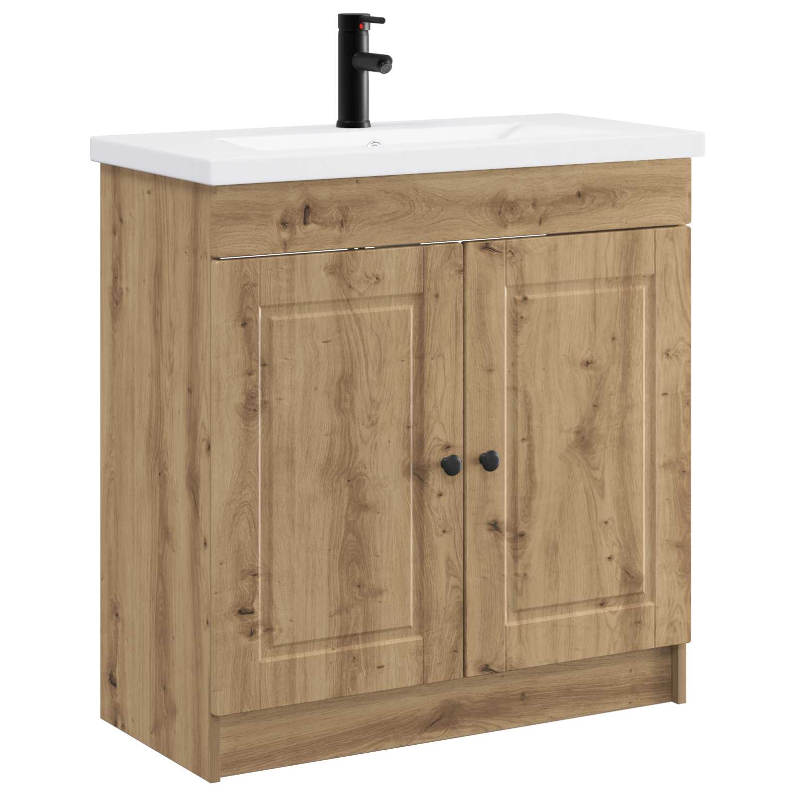 Badrumsmöbelset Artisan-ek 78,5 x 37,5 x 81 cm Konstruerat trä