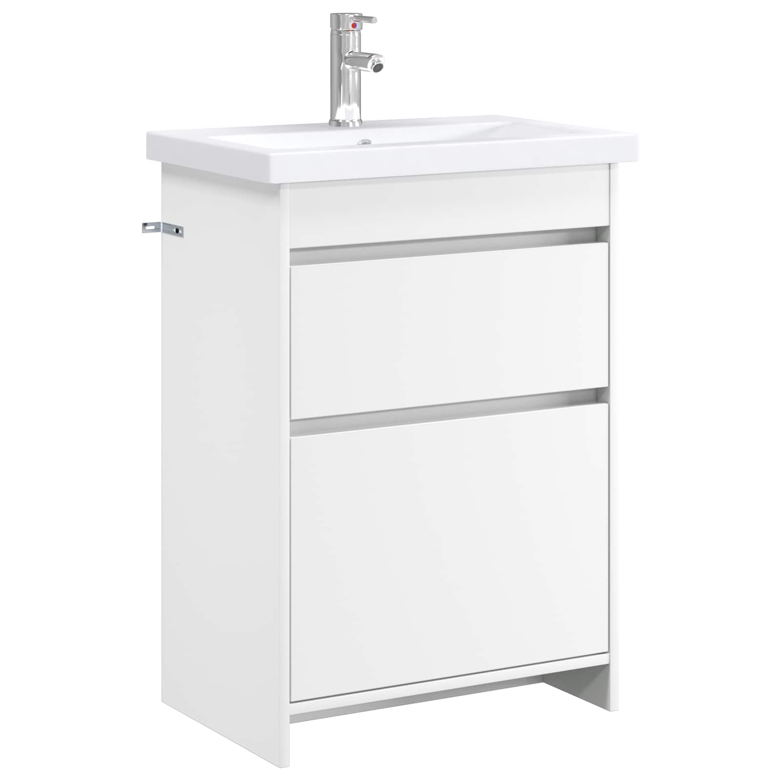 Badrumsmöbelset Vit 61 x 40 x 84,5 cm Konstruerat trä